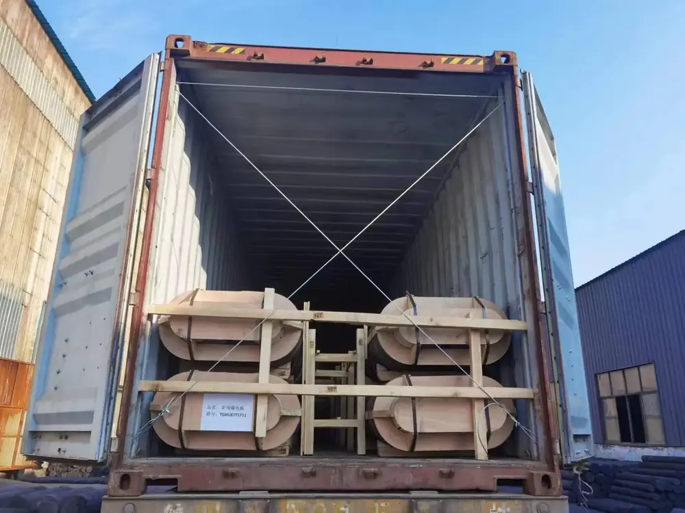 Graphite electrode pre-loading stage